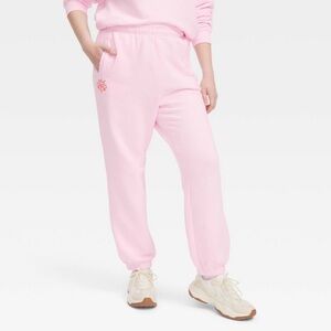 Roller Rabbit Women’s Jogger Sweatpants - Soft Pink, Embroidered Logo
